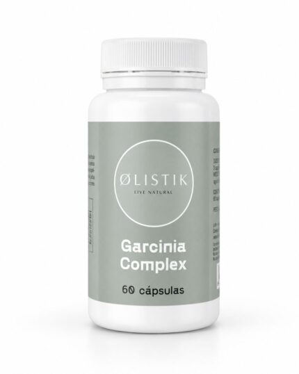 Complemento alimenticio con garcinia cambogia, judía blanca y cromo para apoyo metabólico y control del peso.